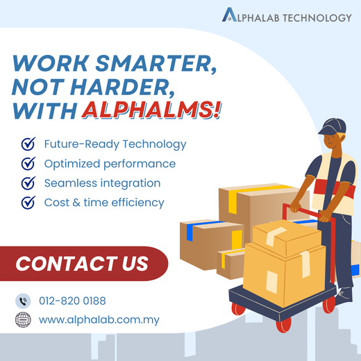 AlphaLMS Poster, Alpha Logistic Management System, Workshop, Transport, Fuel, Office, Inventory, Warehousing, All in one system, Intelligent Solutions for you business, future-ready technology, alphalab